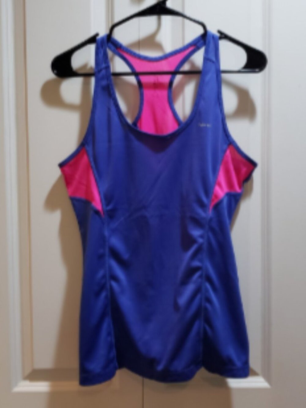 Hind Lightweight Workout Racerback Blue Pink Activewear Tank Top Size M